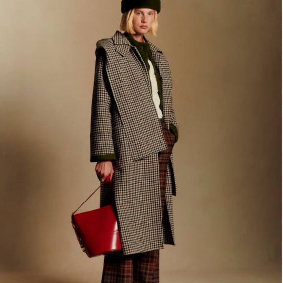 Sezane Jackets & Blazers - Plaid Kais Wool Coat (Sold Out Sezane)